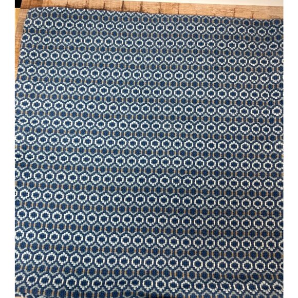 Ikea Zippered Pillow Cover 405.918.97 Blue Tan White 18''x 18'' Woven - Picture 3 of 4